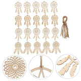 COHEALI 40pcs Wooden Dreamcatcher Arts and Crafts for Kids Dreamcatcher Kit Wood Crafts for Kids DIY Kits Wooden Hanging Ornaments Kit Unfinished COHEALI