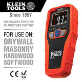 Klein Tools ET140 Pinless Moisture Meter for Non-Destructive Moisture Detection in Drywall, Wood, and Masonry; Detects up to 3/4-Inch Below Surface Klein Tools