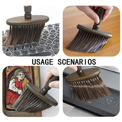 Keyboard Cleaning Brush Wooden Dusting Brush Car Duster PC Laptop Brush Suitable in Crevice, Deep Gap and Narrow Space Cleaning Tool - WoodArtSupply