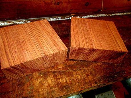 Parahita Store - 1 Piece 5" X 5" X 3" Kiln Dried Exotic Bubinga Bowl Blank Lumber Wood Lathe - Exotic Wood - Wood Working - Unfinished Wood - Parahita Store