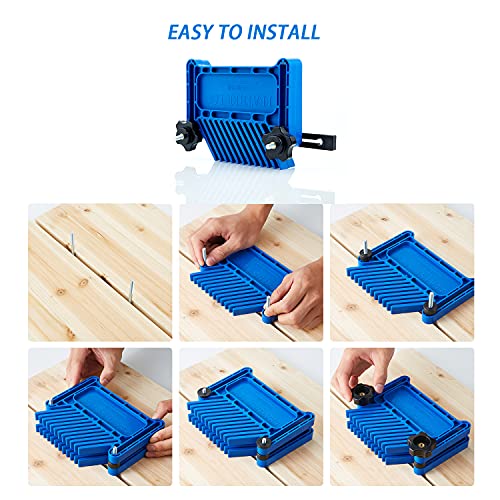SUNLFPROD 2023 Upgrade Featherboard Safety Device Stackable Feather board for Most Standard 3/4", 5/8" & 3/8" Miter Slots, Miter Track, T-Slots, SUNLFPROD