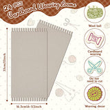 Pajean 24 Pack Cardboard Weaving Looms Weaving Loom for Kids Wide Notch Weaving Loom Weaving Boards Loom for Beginners Knitting Sewing Crochet Basket Pajean