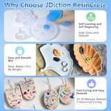 JDiction ResinCrete Kit, All-in-One Kit Easy for Beginners, 20-30Minutes Demold, Include Water-Based Eco-Friendly Casting Powder, Mold & Pigment, JDiction