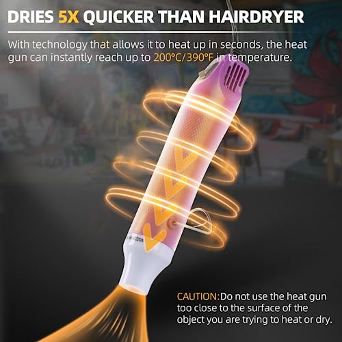 Bubble Removing Tool for Epoxy Resin and Acrylic Art, DIY Glitter Tumblers, Specially-Designed Heat Gun for Making Acrylic Resin Travel Mugs Tumblers CALPALMY