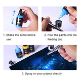 Airbrush Paint, Henyiewl 28 Colors Airbrush Paint Set (30 ml/1 oz), Opaque & Water-based Acrylic Air Brush Paint Kit Includes Metallic and Neon Henyiewl