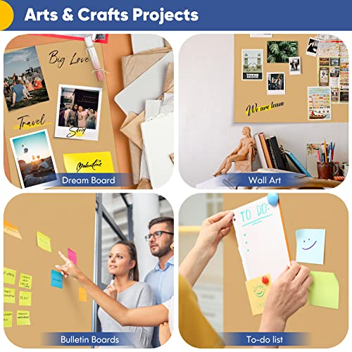 Vanhench Brown Wrapping Paper, Craft Paper, Kraft Paper Roll 17.8"x 1200"(100'), Gift Wrapping Bulletin Board Arts & Crafts, Bouquet Flower Table Vanhench