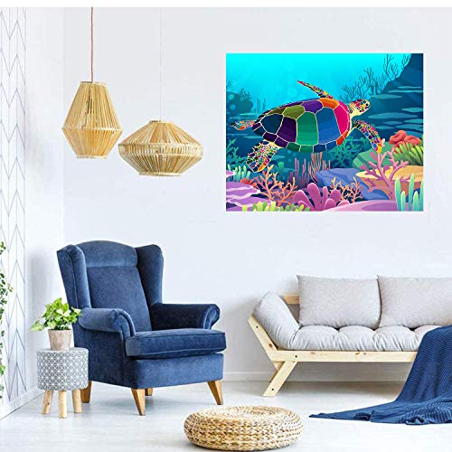 Tookeen Paint by Numbers Kits for Kids - DIY Painting Craft Kits - 20x16 Inch Acrylic Oil Painting Set On Canvas for Childrens & Beginners, Colorful Tookeen