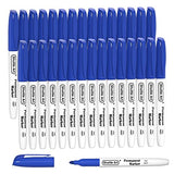 Shuttle Art Permanent Markers Bundle, 30 Pack Red and 30 Pack Blue Permanent Marker set,Fine Point, Works on Plastic,Wood,Stone,Metal and Glass for Shuttle Art
