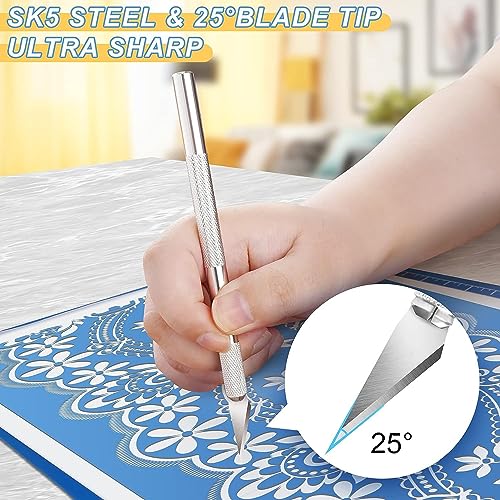 Craft Tools Set Weeding Tools Kit for Vinyl, Craft Vinyl Tools Kit for Weeding Vinyl, Silhouettes, DIY Art Work Cutting, Hobby, Scrapbook, Cameos, Dorhui