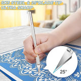 Craft Tools Set Weeding Tools Kit for Vinyl, Craft Vinyl Tools Kit for Weeding Vinyl, Silhouettes, DIY Art Work Cutting, Hobby, Scrapbook, Cameos, Dorhui