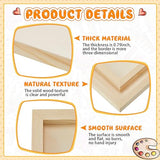 Barydat 24 Pcs Wood Panels for Painting Unfinished Wood Canvas Board Artist Wall 0.79'' Deep Cradled Wood Canvas Panels for Painting Pouring Arts Barydat