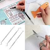 32Pack Vinyl Weeding Tools with T-Shirt Alignment Ruler Kit, Weeding Tools for Vinyl, Vinyl Weeding Tools Kit for Weeding Vinyl, DIY Christmas Gifts, Sanviatime