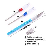 Rustark 21Pcs Modeler Basic Tools Craft Set Hobby Building Tools Kit for Gundam Car Model Building Rustark