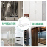 Alipis Expandable Closet Tension Shelf Rod Adjustable Metal Storage Rack Cabinet Organizer DIY Divider Separator Shelves for Wardrobe Cupboard Alipis