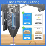 Longer Ray5 10W Laser Engraver, High Accuracy Laser Engraving Machine with 0.06×0.06mm Compressed Spot, 3.5 Inch Touchscreen, 60W Laser Cutter for Naccolly