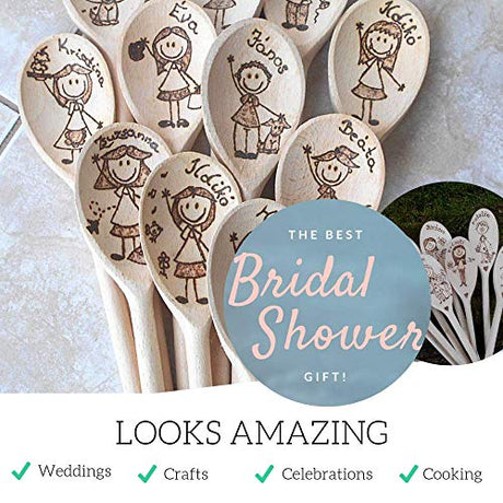 Mr.Woodware 12 Inch Wooden Spoons for Cooking - Set of 24 Long Handle Oval Wooden Spoon for Mixing, Stirring, Tasting - Kitchen Wooden Utensils For Mr. Woodware