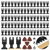 KELIN 78pcs Oscillating Tool Blade Kit with Japanese Long Teeth and Titanium Coated Saw Blades, High Efficient Multitool Blades for Metal Wood, KELIN