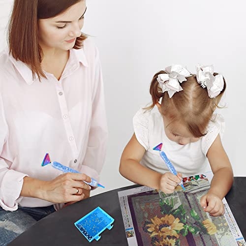 DoreenBow 13Pcs Diamond Painting Metal Tips Screw Thread Tips Luminous Diamond Painting Pen Accessories Multi Placer Tips 5D Diamond Painting Tools DoreenBow