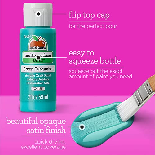 Apple Barrel Multi Surface Acrylic Paint, 2 oz, Peach 2 Fl Oz,21963E Apple Barrel