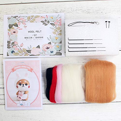 BAGERLA Needle Felting Kit, Complete Needle Felting Tools and Supplies, Needle Felting Beginner Kits, Animals Wool Felting Kits for DIY Felting BAGERLA