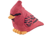 Cardinal Red Bird Hanging Ornament Wood Figure Handmade Carved Decoration Selsela