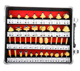 8milelake 100 pcs 1/4inches Shank Router Bit Set Tungsten Carbide Tips Woodworking Kit, Dovetails, Slot Cutters & Straight Router 8MILELAKE