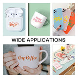 HTVRONT Permanent Adhesive Vinyl Sheets for Cricut Machine, 40 Sheets 12" x 12" Permanent Vinyl Bundle for Cups, Decals, Craft Projects HTVRONT