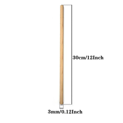 150 PCS Dowel Rods Wood Sticks Wooden Dowel Rods - 1/8 x 12 Inch Unfinished Bamboo Sticks Rods for Crafts and DIYers (1/8 x 12 Inch) - WoodArtSupply