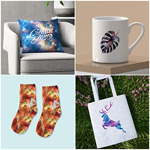 TIFEE Infusible Ink Transfer Sheets 11 Pcs 12" x 10" Galaxy Sublimation Transfer Paper for Cricut Mug DIY T- Shirts Coasters Tote Bags TIFEE