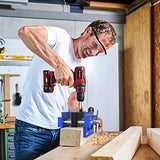 BLEKOO Self Centering Doweling Jig Kit, Drill Jig For Straight Holes Biscuit Joiner Set With 6 Drill Guide Bushings, Adjustable Width Drilling Guide blekoo