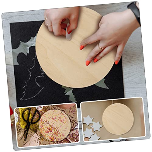 Operitacx 12 Pcs Painting Board Wooden Coins Unfinished Wooden Circles Unfinished Wood Round Wood Rounds for Crafts Unfinished Wooden Slices Blank Cd Operitacx
