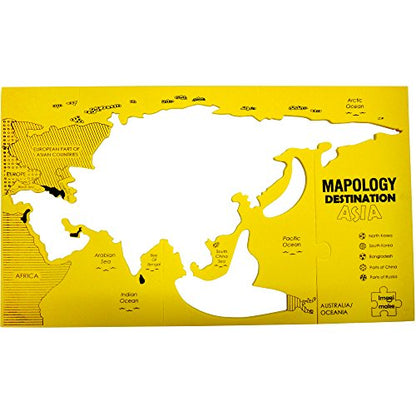 Imagimake Mapology: Destination Asia Map Puzzle - WoodArtSupply