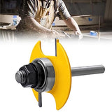 Mesee Biscuit Router Bit 1/4 Inch Shank Biscuit Joint Slot Cutter Woodworking Slotting Router Bit Wood Jointing Milling Tool - 1/16 Inch Cutting Mesee