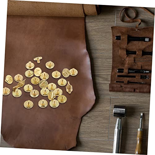 PLAFOPE 1 Set Letter Soldering Iron Copper Letter Wood Burning Tool Woodworking Tool Embosser Stamp Wooden Stamps Printable Letter Carving Transfer PLAFOPE