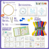 Learn 30 Stitches Cat Embroidery kit for Beginners . Beginner embroidery kit with Stamped Embroidery Patterns. Embroidery Kits. Embroidery Starter CRAFTILOO