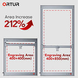 Ortur Laser Engraver Area Expansion Kit, Extension Kit for Laser Master 3 Series Laser Cutter, Engraving Area is Expanded to 400 * 850mm(15.74 x Ortur