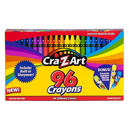 Cra-Z-Art 96ct Crayons in Flip-Top Box with Sharpener Cra-Z-Art