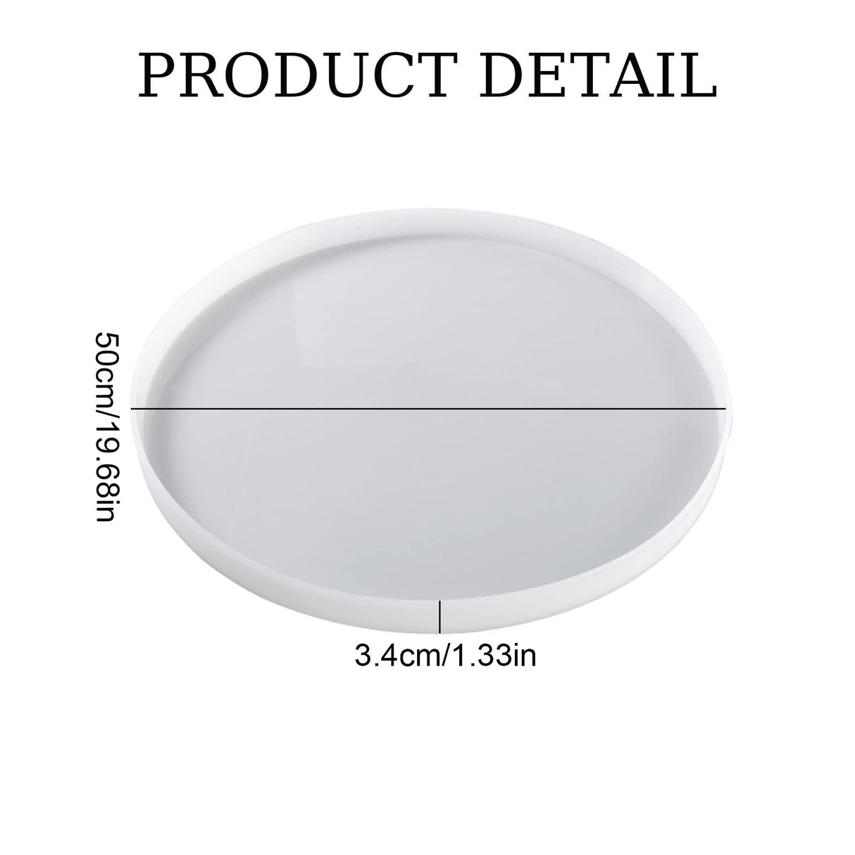 Large Round Epoxy Mold, Silicone Resin Molds Round, Round Epoxy Mold for Coffee Desk, Clock and Table, DIY Round Risen Mold for Home Decorations AYOK
