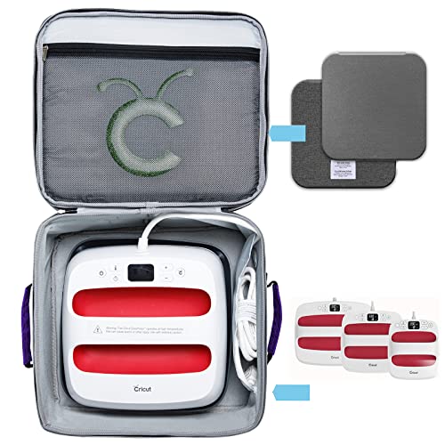 MYBAGZING Double-Layer Carrying Case for Cricut EasyPress 2 12x10 and 9"x9" Cricut Heat Press Machine, Htvront Heat Press, Cricut Heat Press 3 Bag MYBAGZING