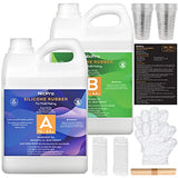 Nicpro 140 oz Silicone Mold Making Kit 15A, Platinum Liquid Silicone Rubber for Mold Maker, Translucent & Flexible & Food Safe Mix Ratio 1:1 for Nicpro