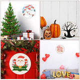 24 Pack 8 Inch Wooden Circles for Crafts 0.2" Thick Unfinished Round Wood Slices Natural Rounds Wooden Cutouts Blank Round Wood Discs for DIY Crafts AWIZOM