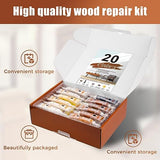 Wood Furniture Repair Kit- Set of 41 Laminate Vinyl Floor Repair Kit Wood Fillers,Floor Scratch Repair, Touch Up Markers, Restore Hardwood Scratches, NYBQ