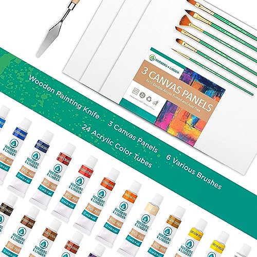 Norberg & Linden Acrylic Paint Set - Canvas and Acrylic Paint Sets