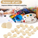 Sukh 400pcs Small Half Wooden Beads for Crafts - Wooden Balls for Crafts Unfinished - 12mm&15mm DIY Wooden Crafts Supplies Kids Christmas Ornaments Sukh