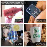 Permanent Glitter Vinyl for Cricut (8pk, 12 x 11 Inch) Sparkle Holographic Vinyl Adhesive Sheets for Oracle 651 with Metallic Rainbow Effect (Gold, Kraftex