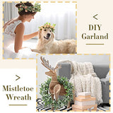 8 Pieces Christmas Wreath Wooden Wreath Frames for Crafts 11.5 Inch Wood Wreath Wood Round Wreath Ring Wreath Frame Macrame Hoop Rings for DIY Sintuff