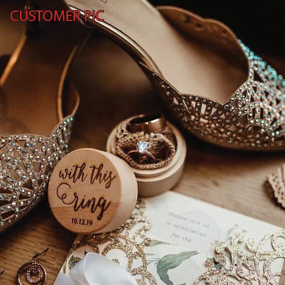 Personalized Wedding Ring Box, Wooden Ring Box, Ring Bearer Box, Wedding Ring Holder, Custom Ring Box, Engagement Ring Box WoodArtSupply