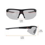 Ergodyne - 59083 Skullerz SKOLL Anti Fog Safety Glasses-Matte Black Frame, Anti-Fog Indoor/Outdoor Lens In/Outdoor Lens Ergodyne