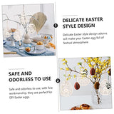 BESPORTBLE 5pcs Easter Ornaments Easter Wooden Egg Cutouts Easter Bunny Embellishments Unfinished Bunny Cutouts BESPORTBLE