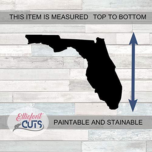 Florida Wood Cutouts for crafts, Laser Cut Wood Shapes 5mm thick Baltic Birch Wood, Multiple Sizes Available Elliefont Styles